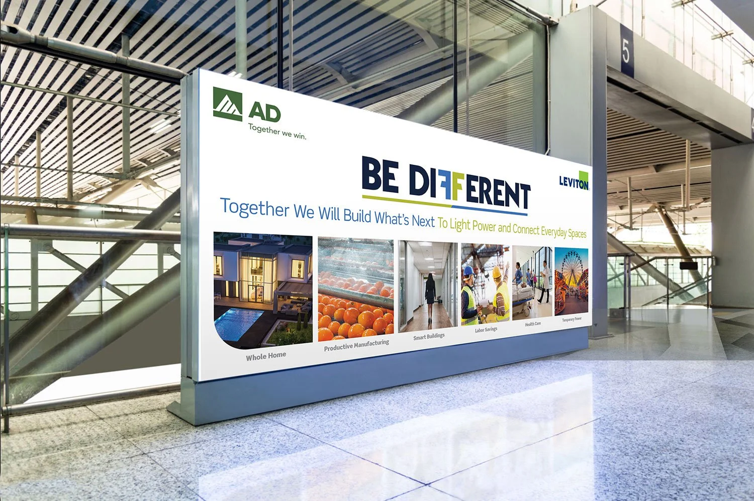 Leviton Manufacturing Indoor Corporate Plaza Banner
