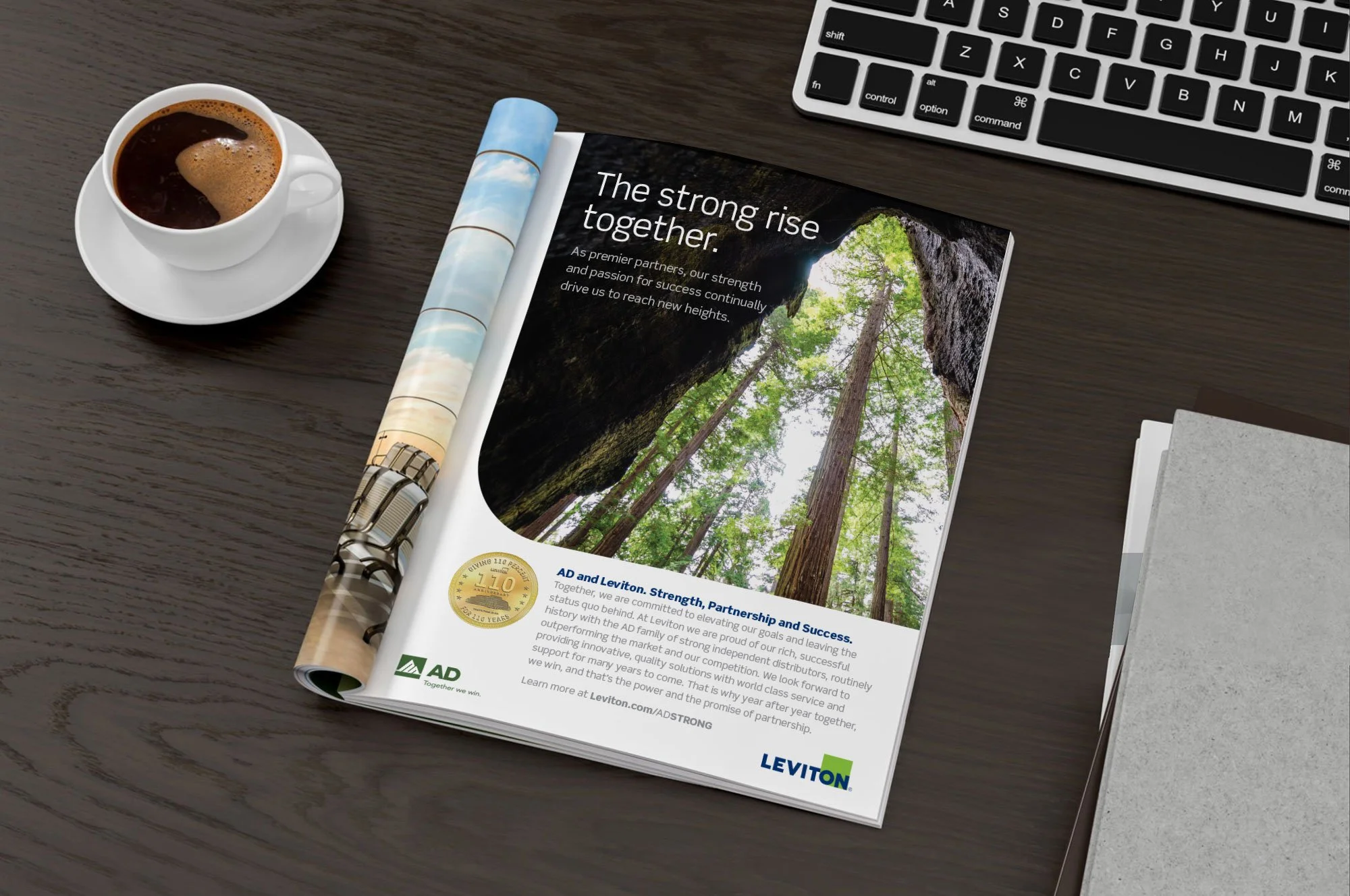 As Seen In Electric Contractor (EC) Magazine - May 2022 - AD Group Partnership Ad