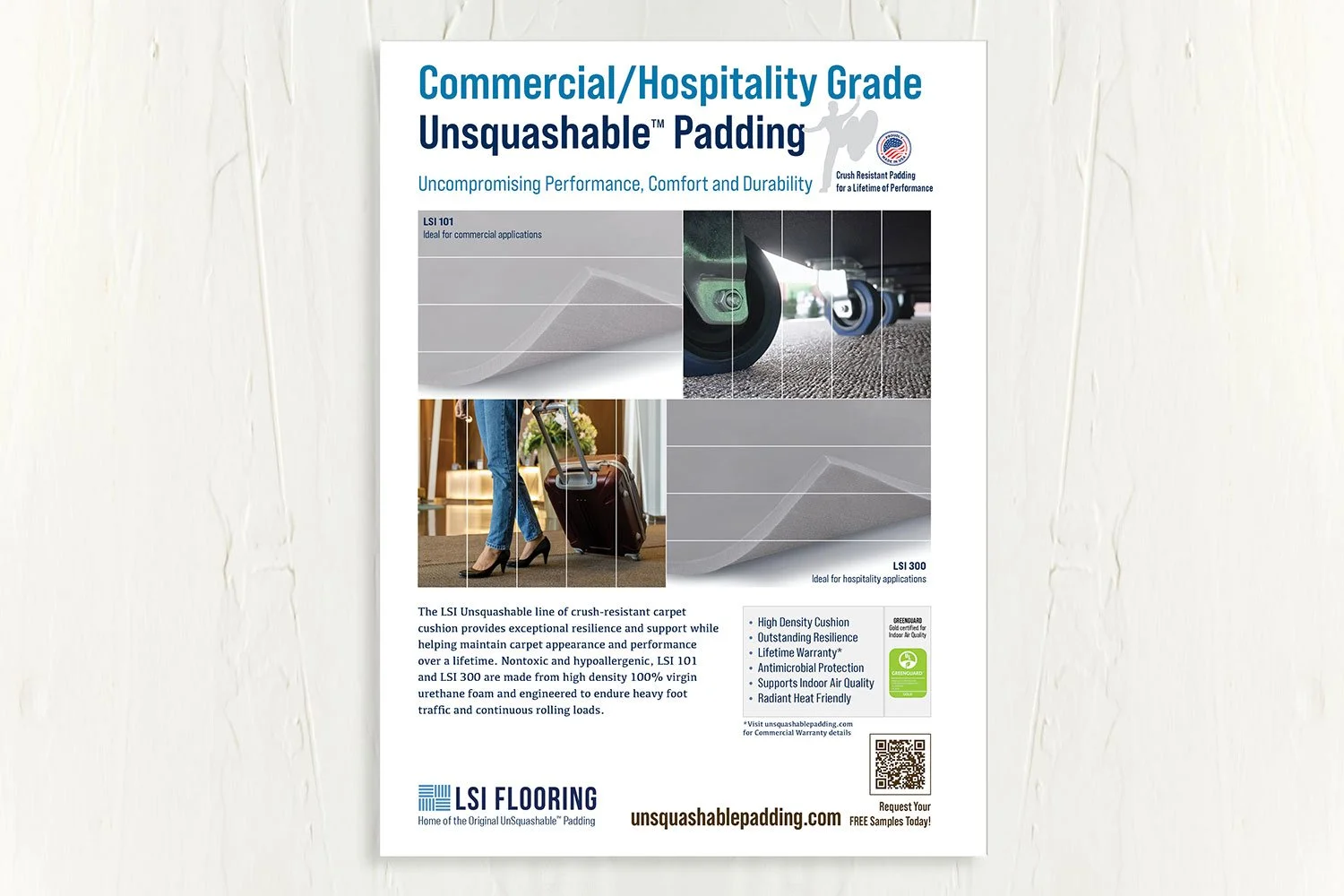 LSI Flooring Unsquashable Padding Ad