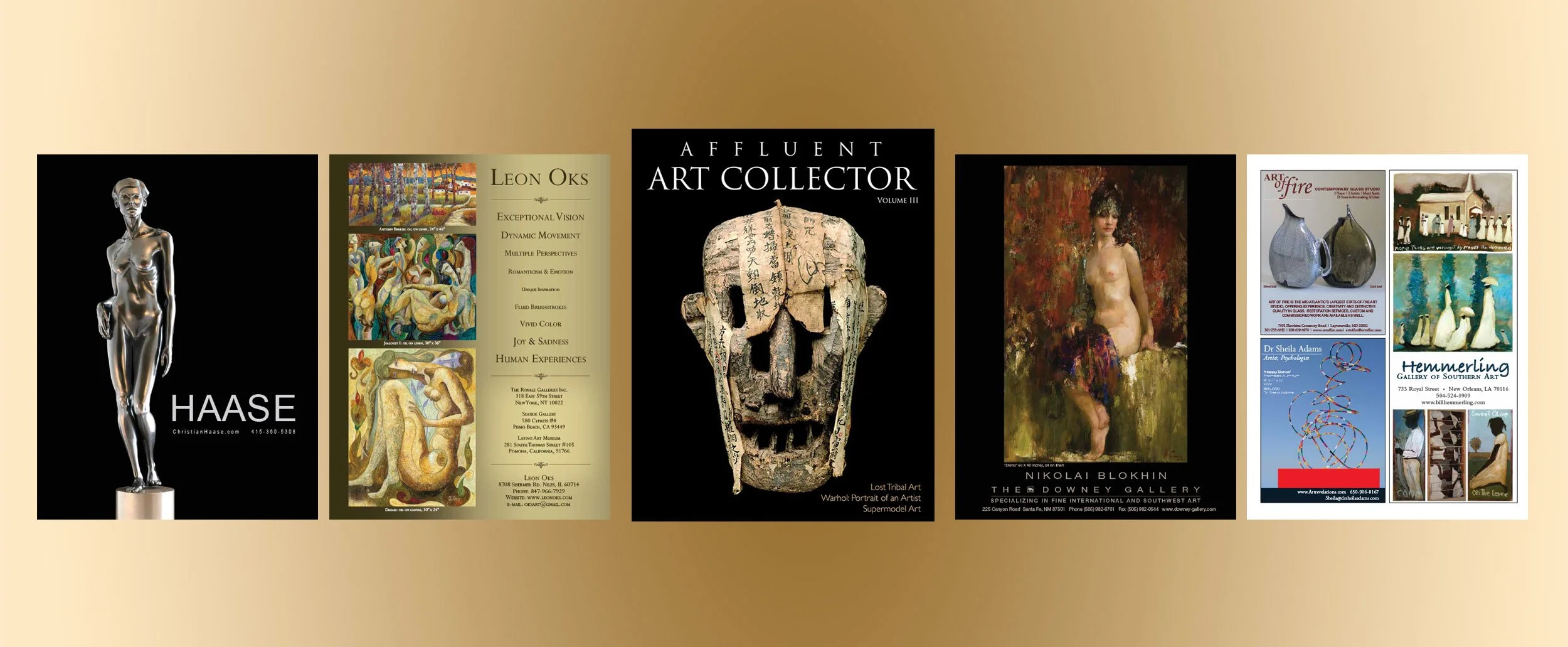 Affluent Page Luxury Index (APLI) Magazine Full Page and Fractional Ads for Various Clients