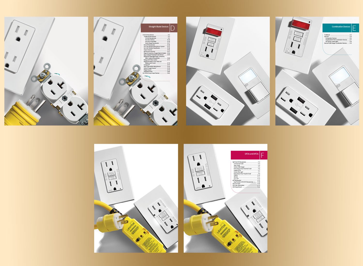 Leviton Manufacturing - Art Direct Photoshoot - Section Covers Design/Layout