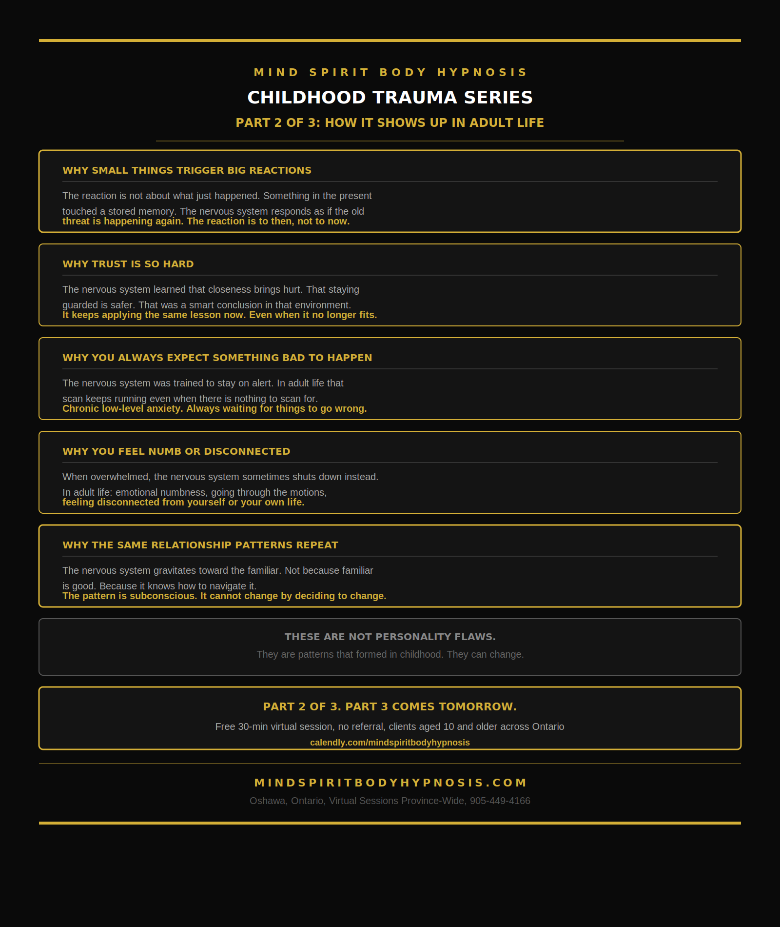 Infographic childhood trauma Ontario
