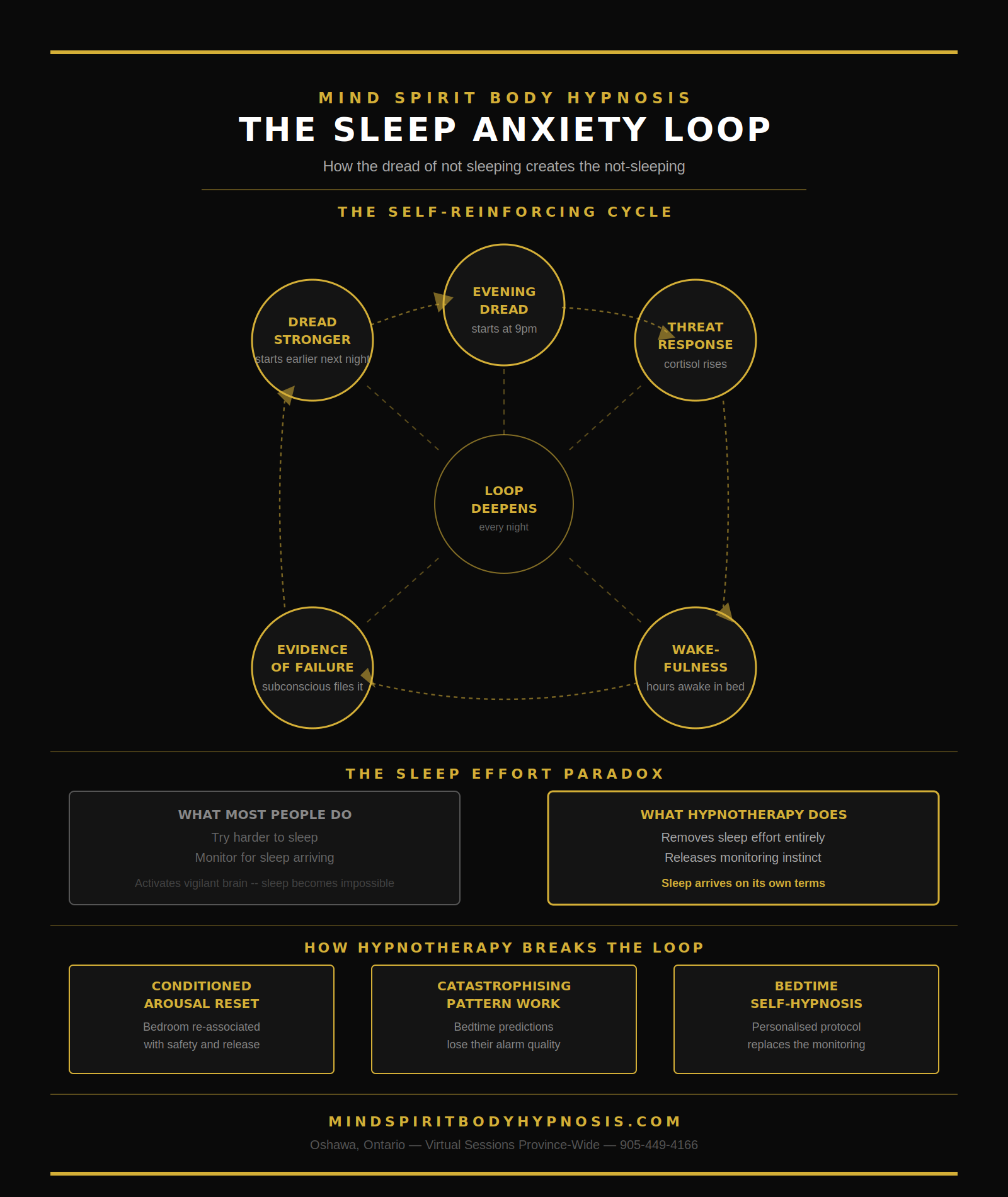 Infographic the sleep anxiety loop