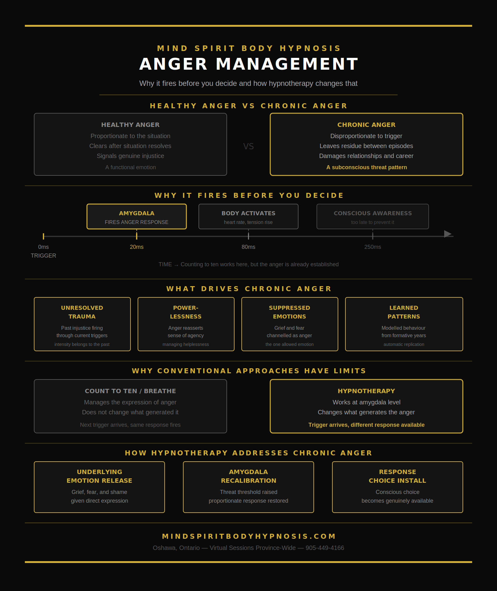 Infographic anger management comparison