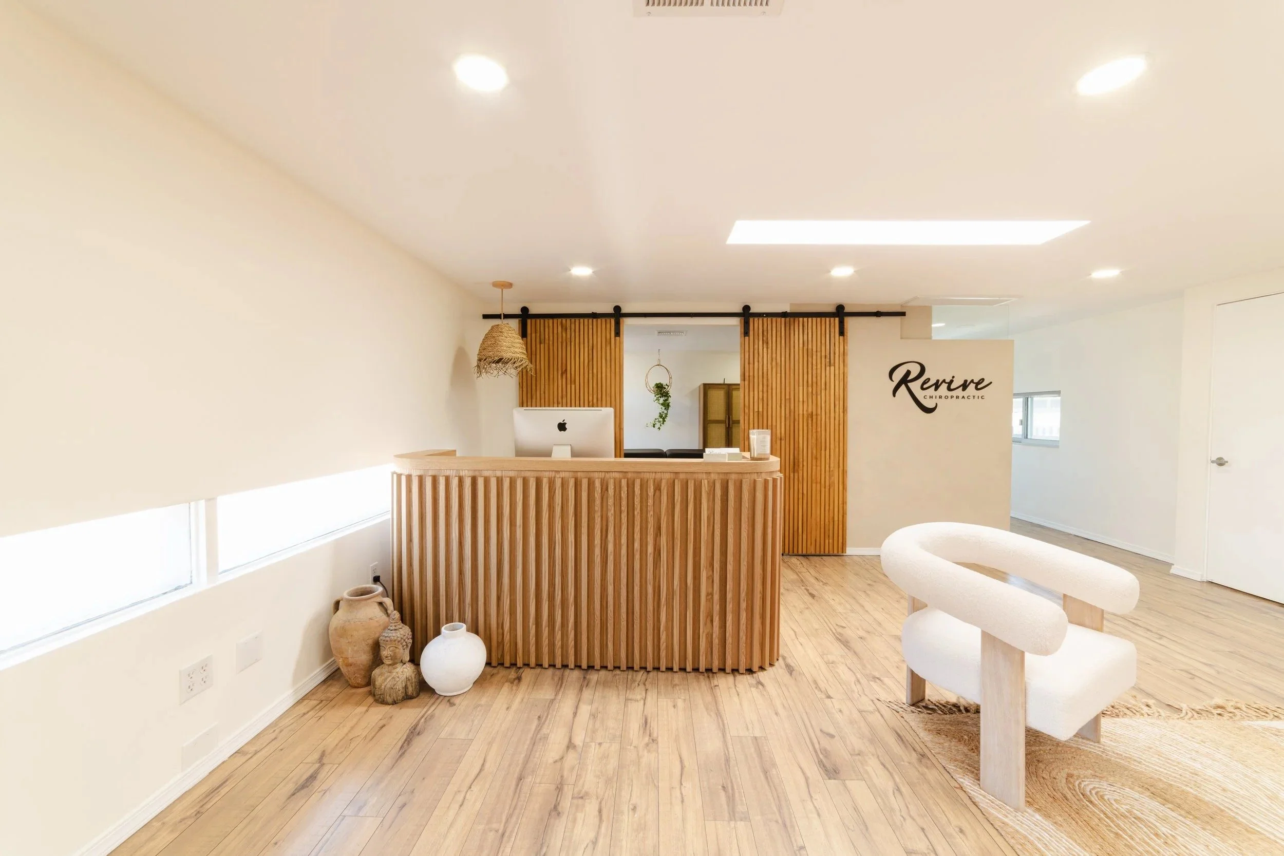 Treatment room at Revive Chiropractic in Point Loma, San Diego