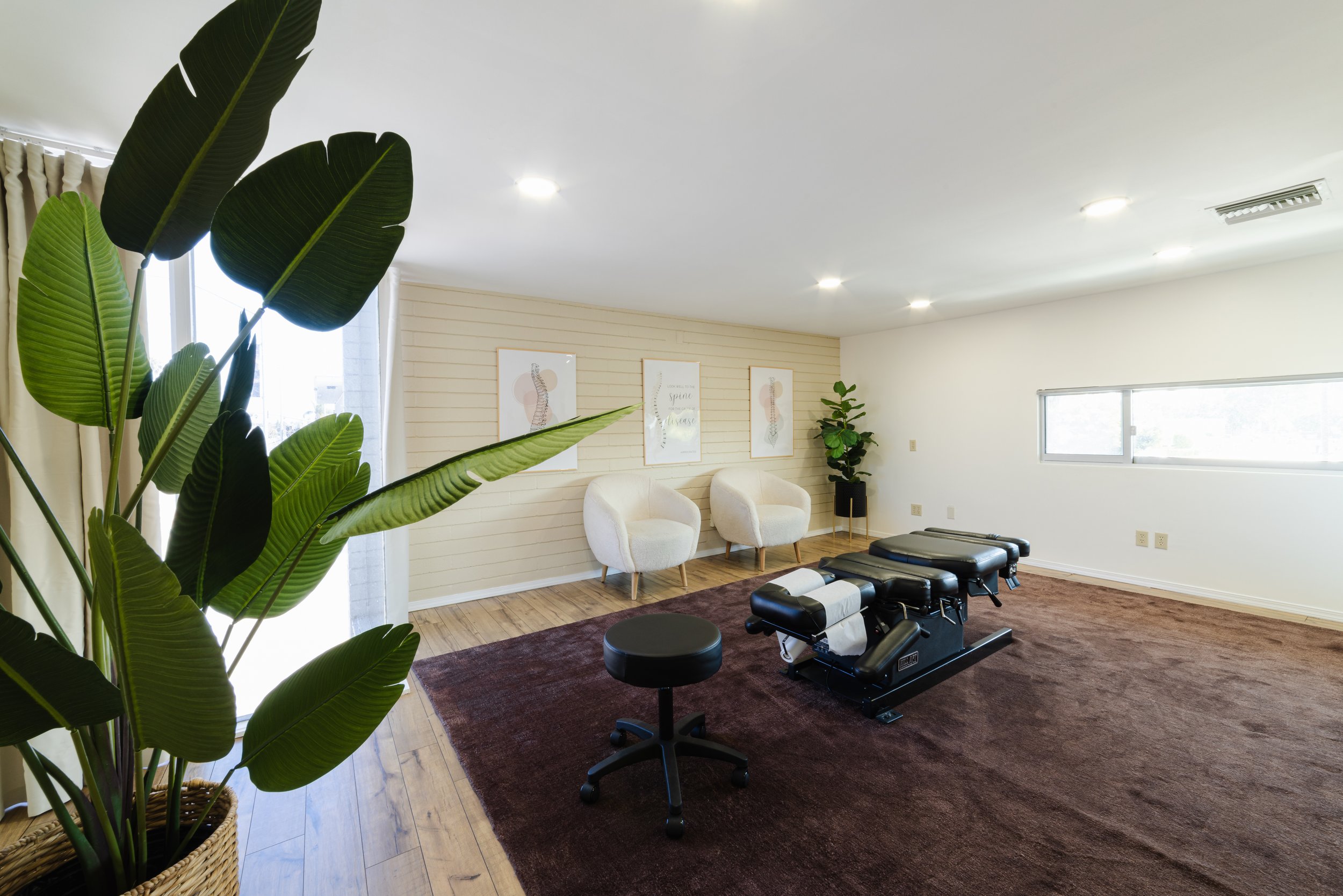 Chiropractic adjustment table at Revive Chiropractic, Point Loma San Diego