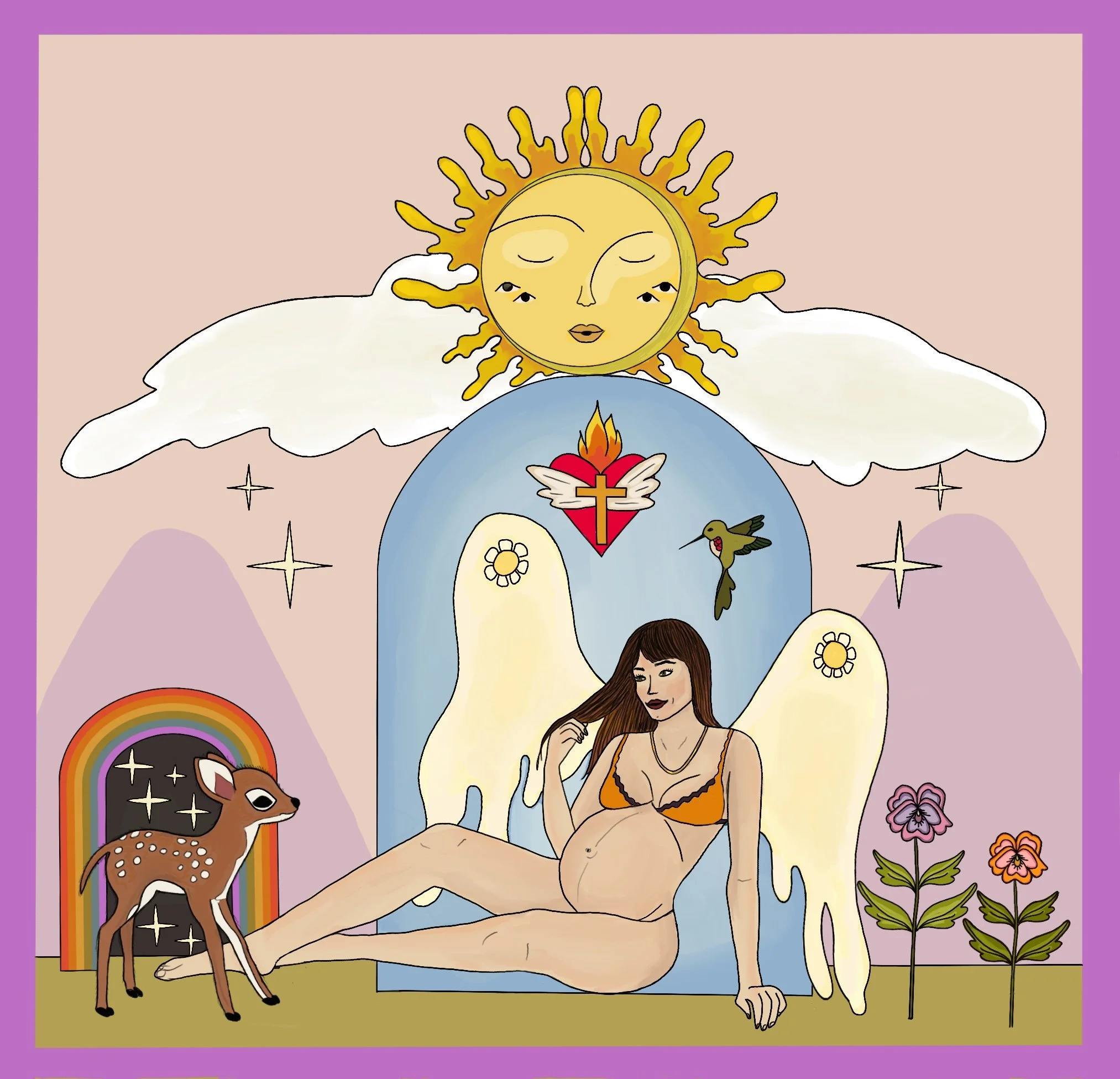 Angel of Birth Art Print