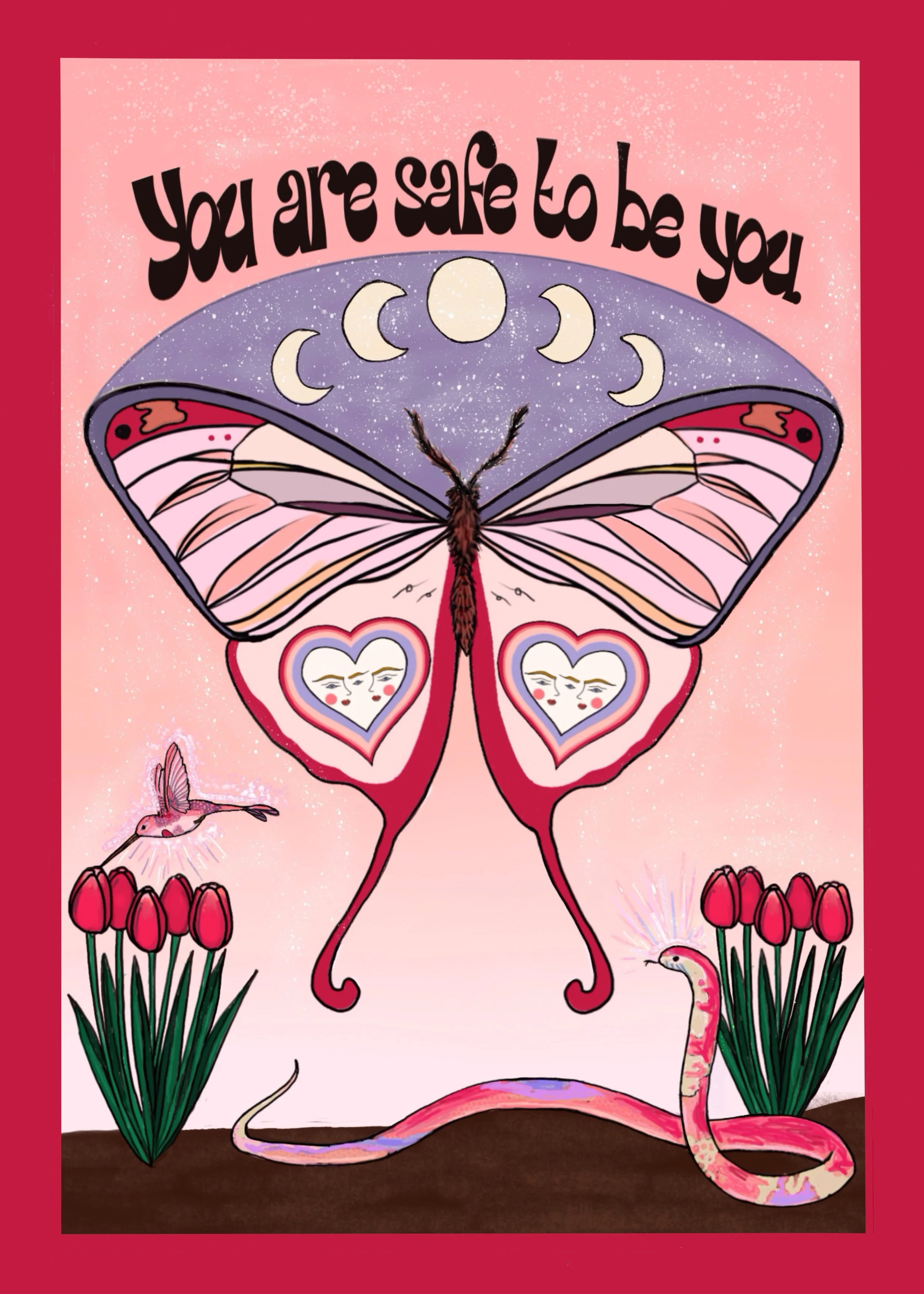 You Are Safe to be You Art Print