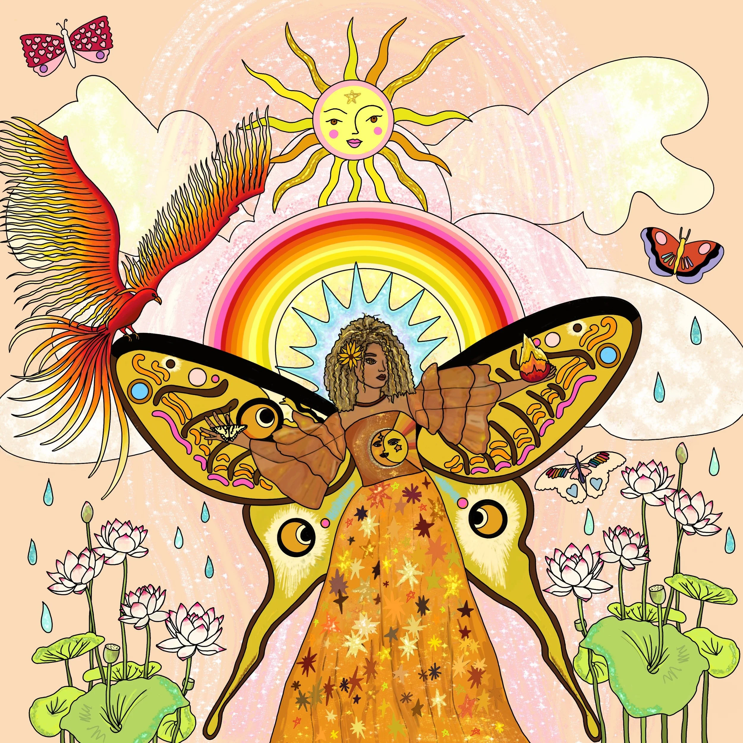 Archangel Uriel Art Print