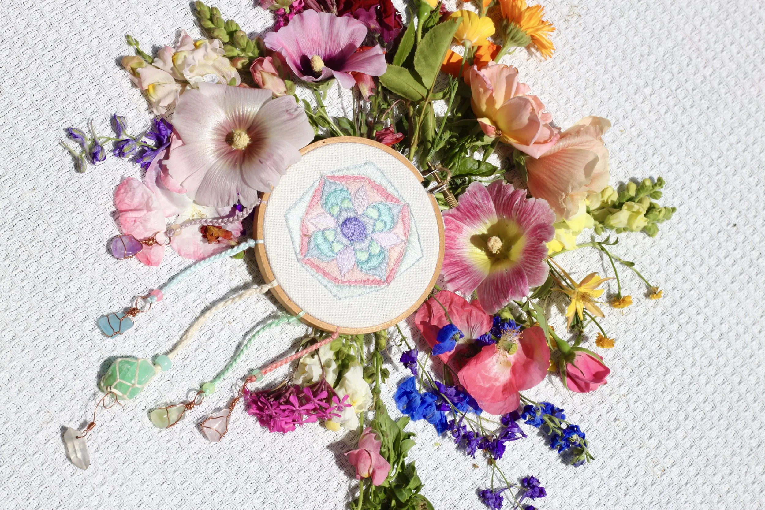 Pastel Mandala Embroidery