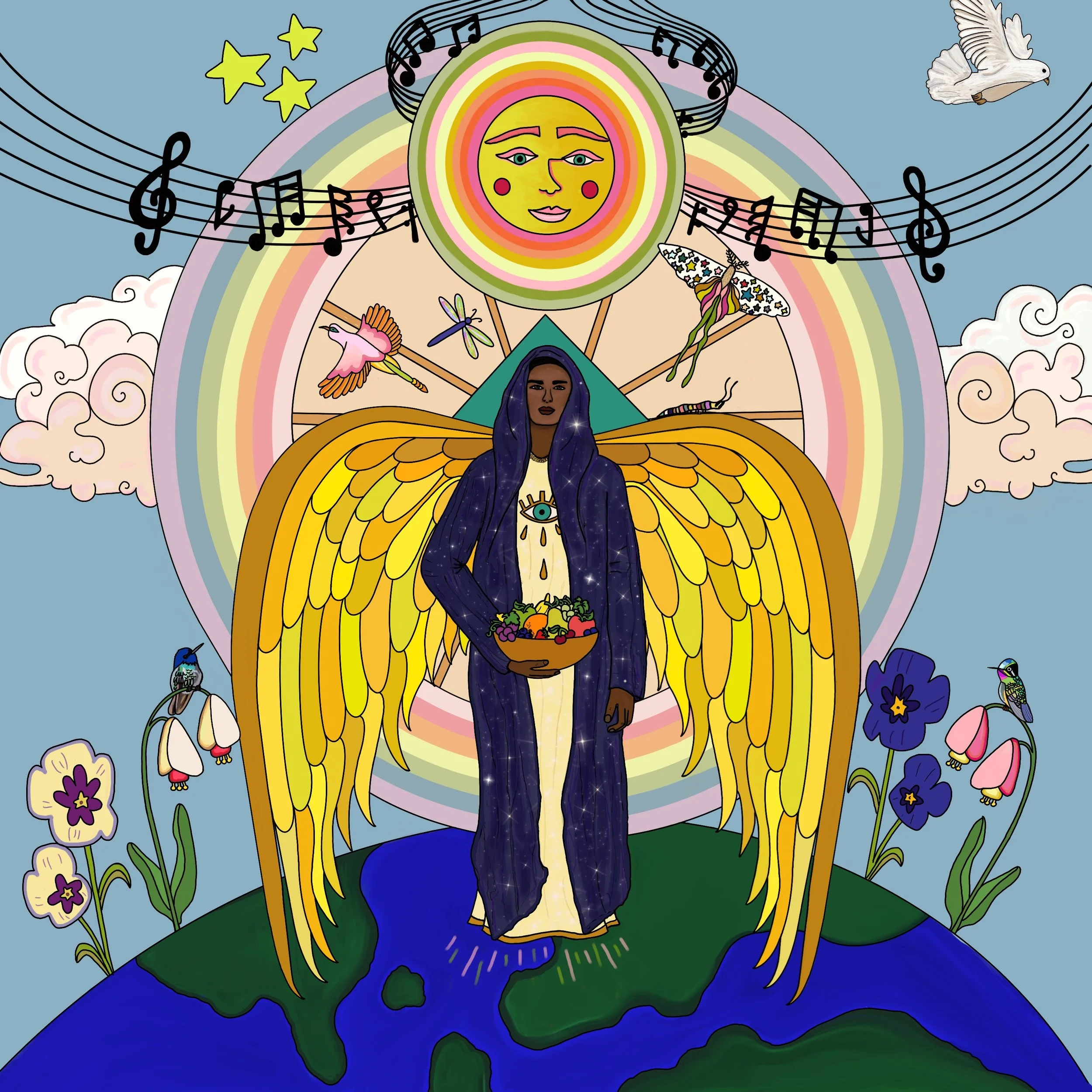 Archangel Sandalphon Art Print