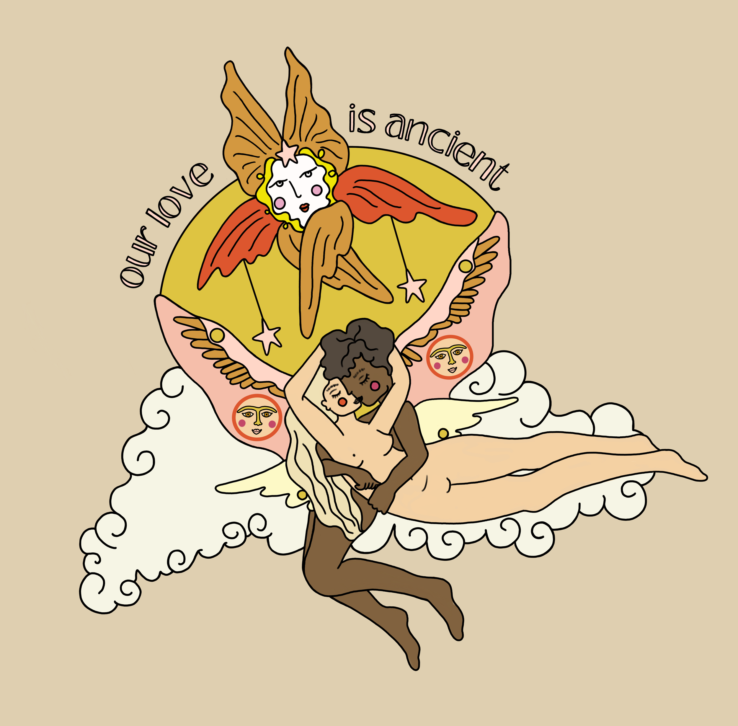 Lover Angel Art print