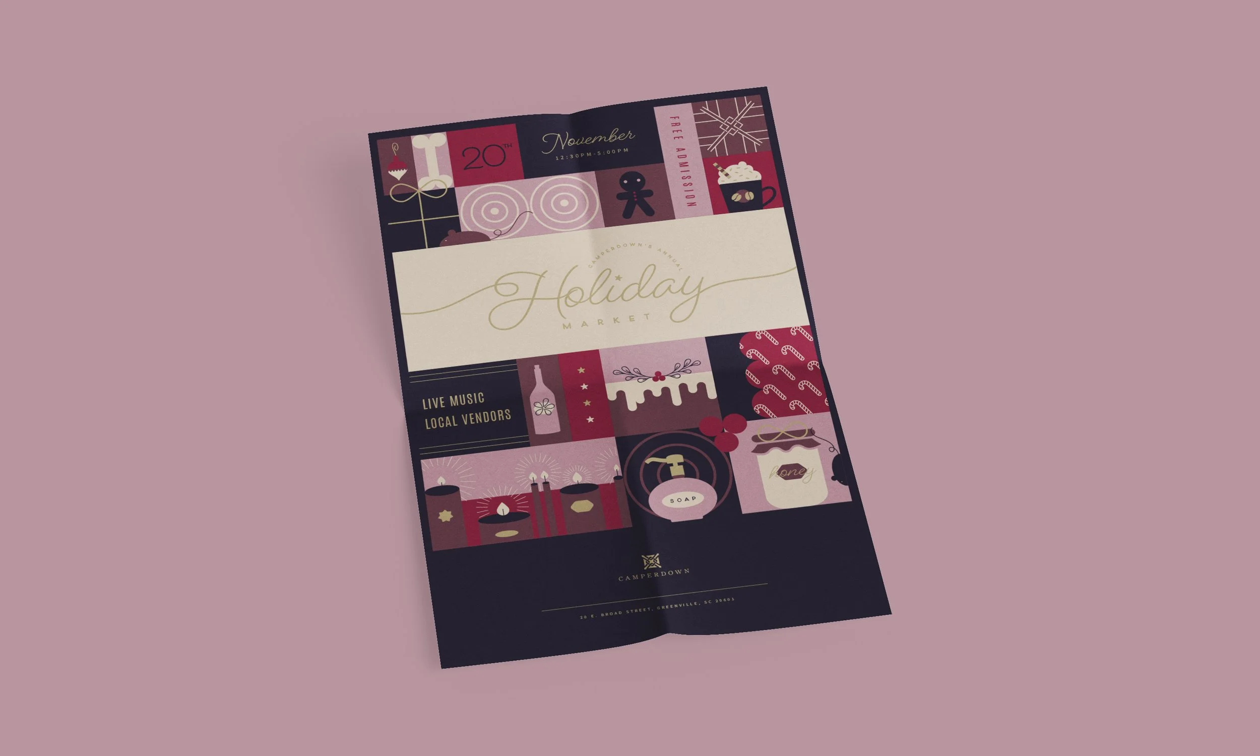 Camperdown Plaza: Holiday Market Poster