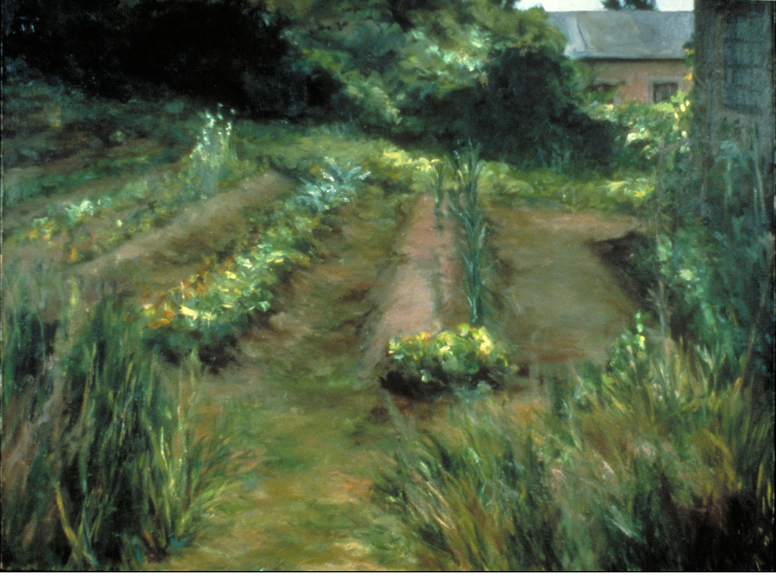 Garden on Taylor, oil on canvas, 40 x 30 inches