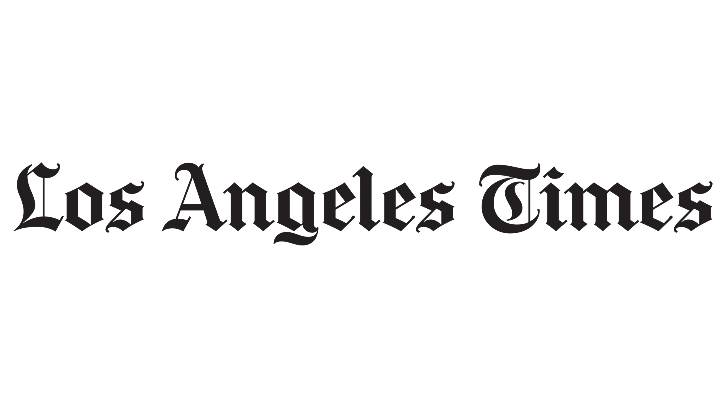 Black Los Angeles Times logo with a stylized graphic of movies, chronicles, and a snowflake.