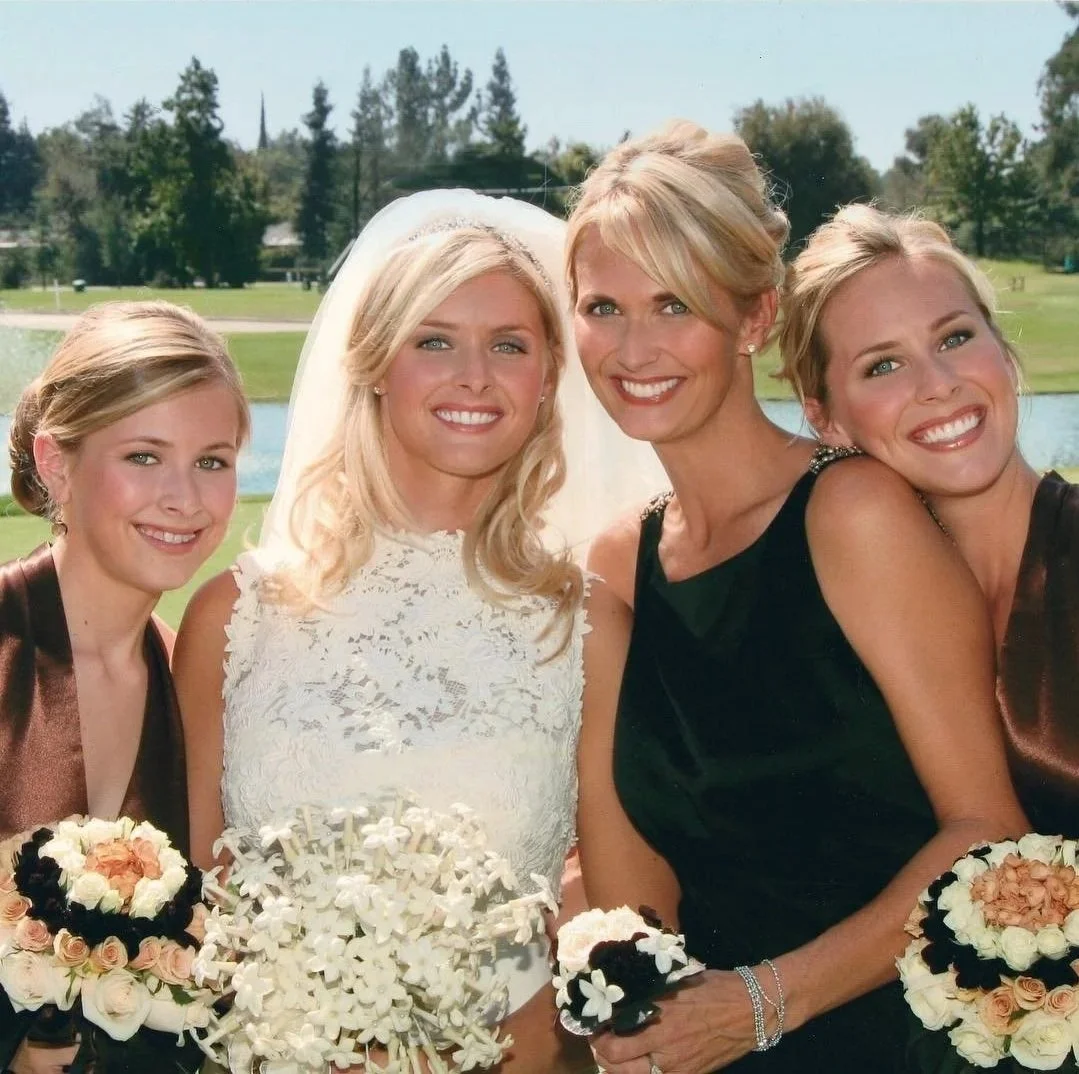 Four women with makeup and hair from C-Suite Makeup for the wedding