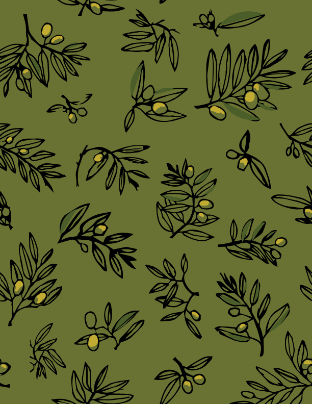 Olive Sprigs from France Pastoral