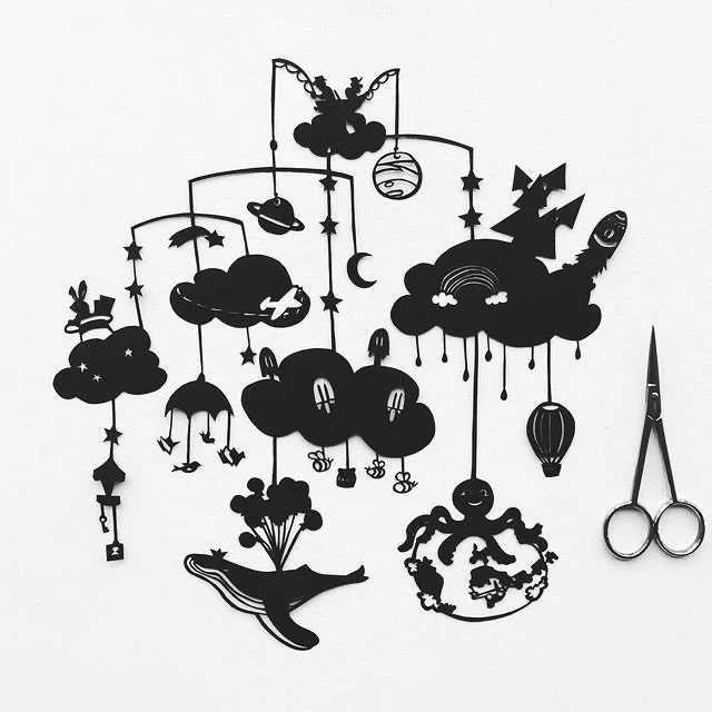 Here&rsquo;s a little magic and an old papercut from a few years back for today&rsquo;s prompt #magic for @byjessicaelena #repostyourart challenge. On the second slide you can see my digital version of it in color. 
#repostyourart26 #repostyourartday