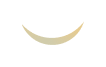 Gold crescent moon