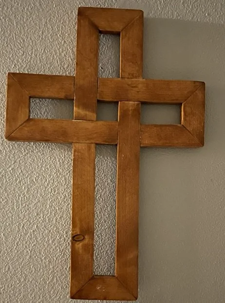 Handmade 19" Wooden Cross