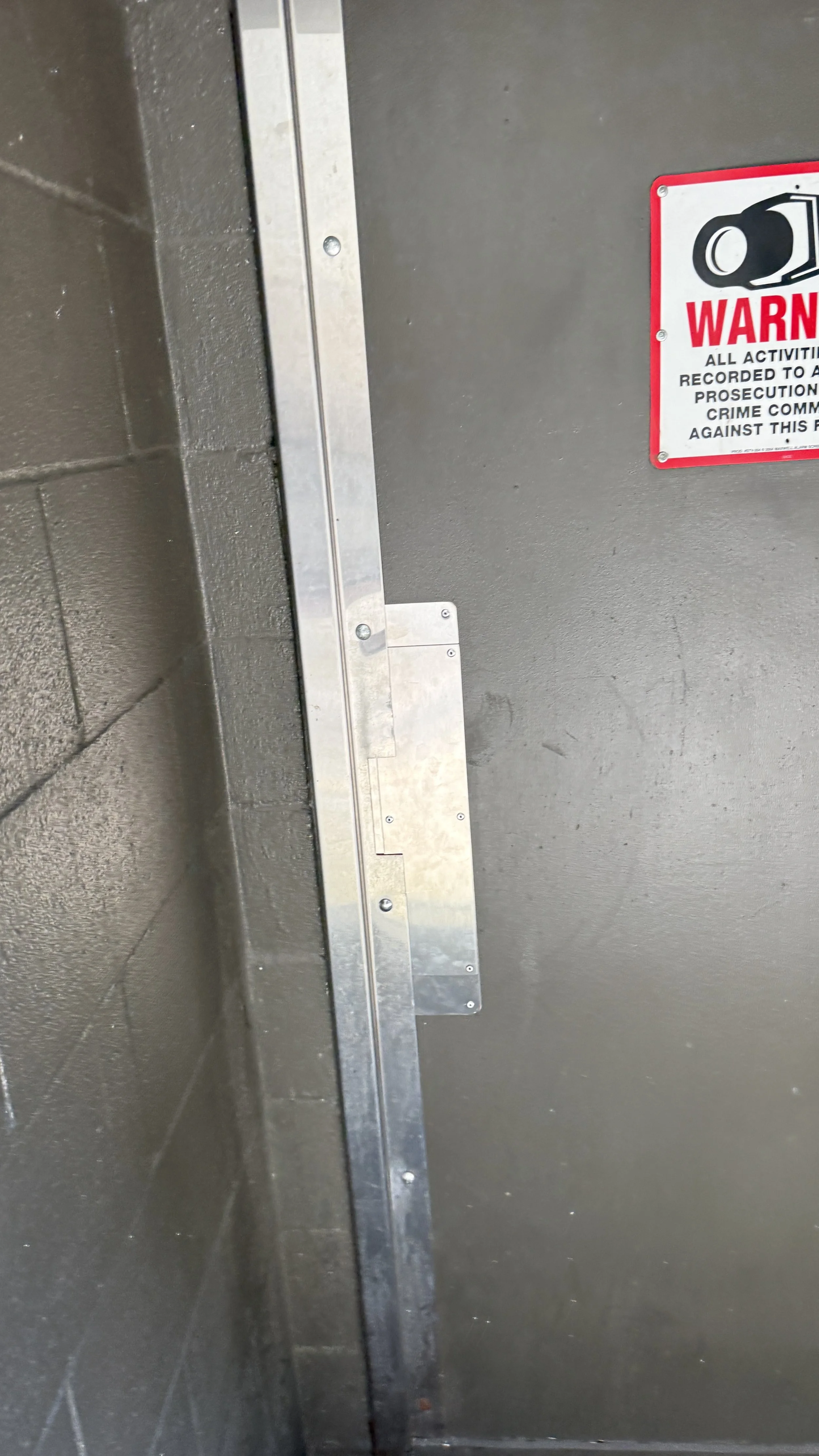 After repair from vandalism
