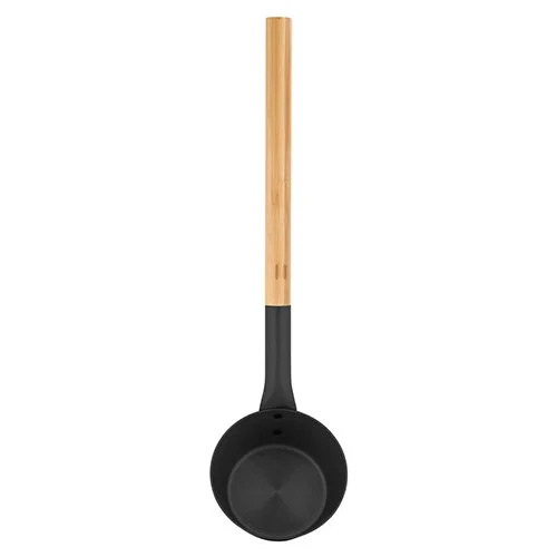 Aluminum Ladle with Bamboo Handle Black-218228-1.jpg
