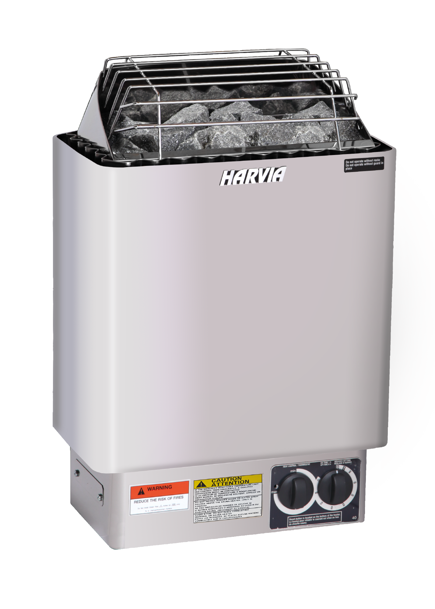 Harvia KIP80B Heater w/ Stones - Built In Controls