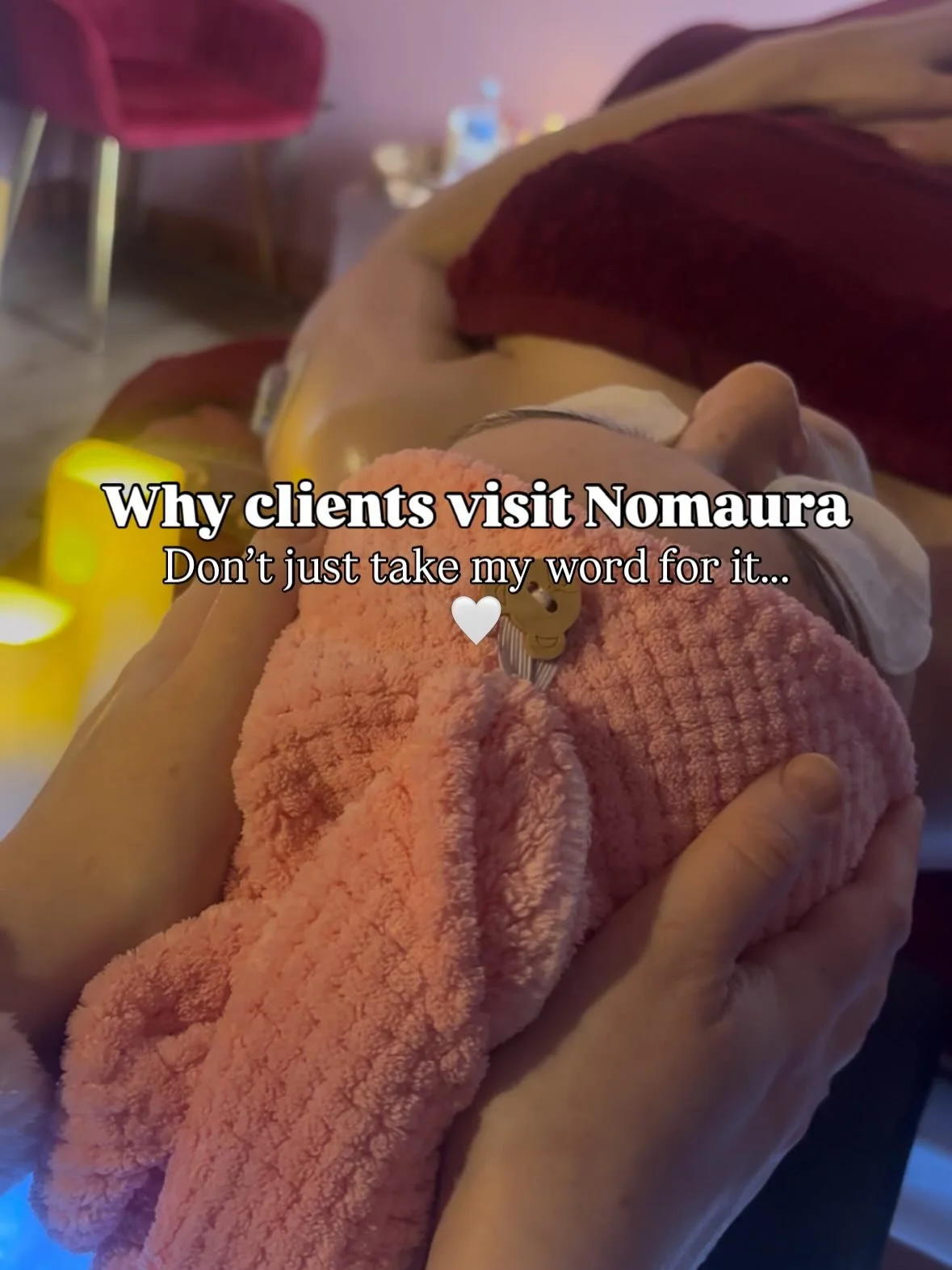 ✨ Why clients choose Nomaura ✨

Creating Nomaura has never just been about offering treatments - it&rsquo;s been about creating a space where people feel safe, cared for, listened to, and able to truly relax. 🤍

Whether clients come for massage, Rei
