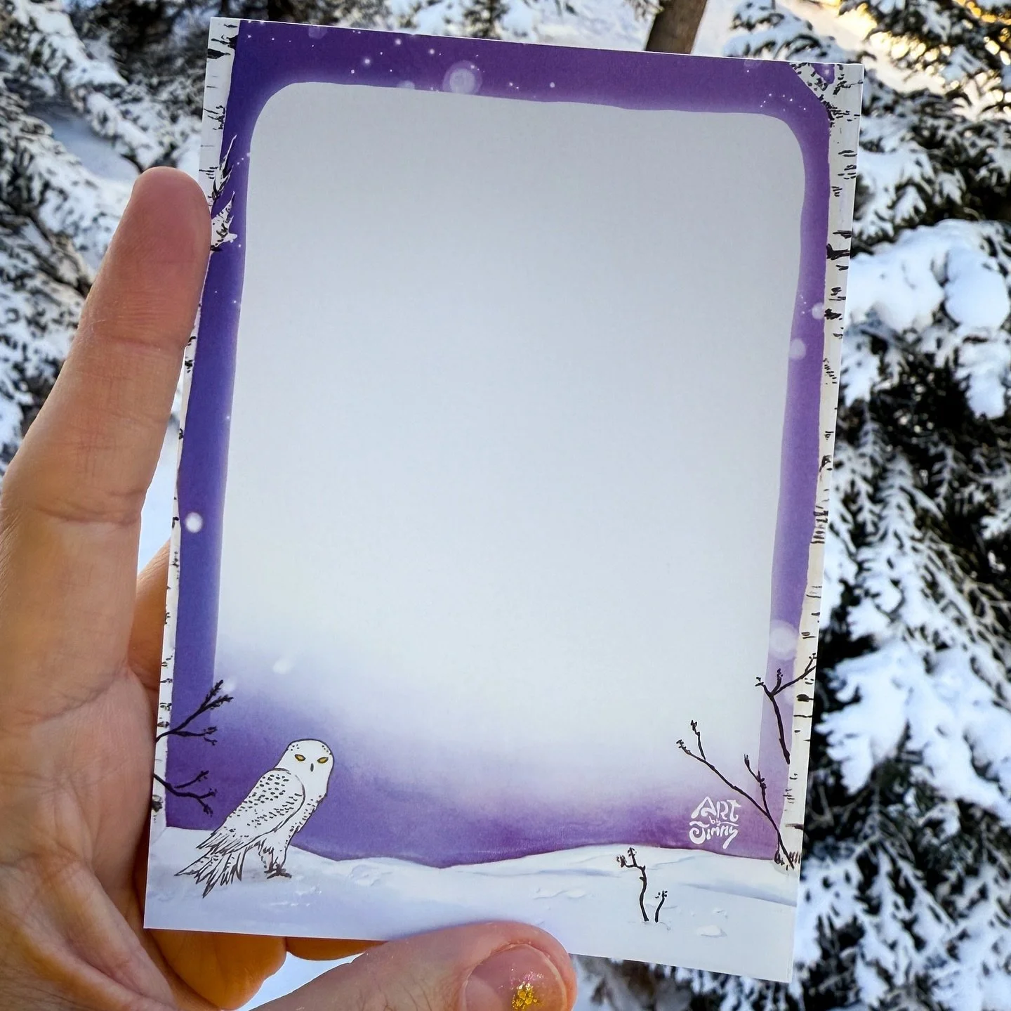 ⟡ I&rsquo;m introducing &ldquo;second generation&rdquo; notepad designs this winter that feature an inviting whitespace in the middle to write on (unlike the older ones). I still have a few left from the older set, and you can get both versions start