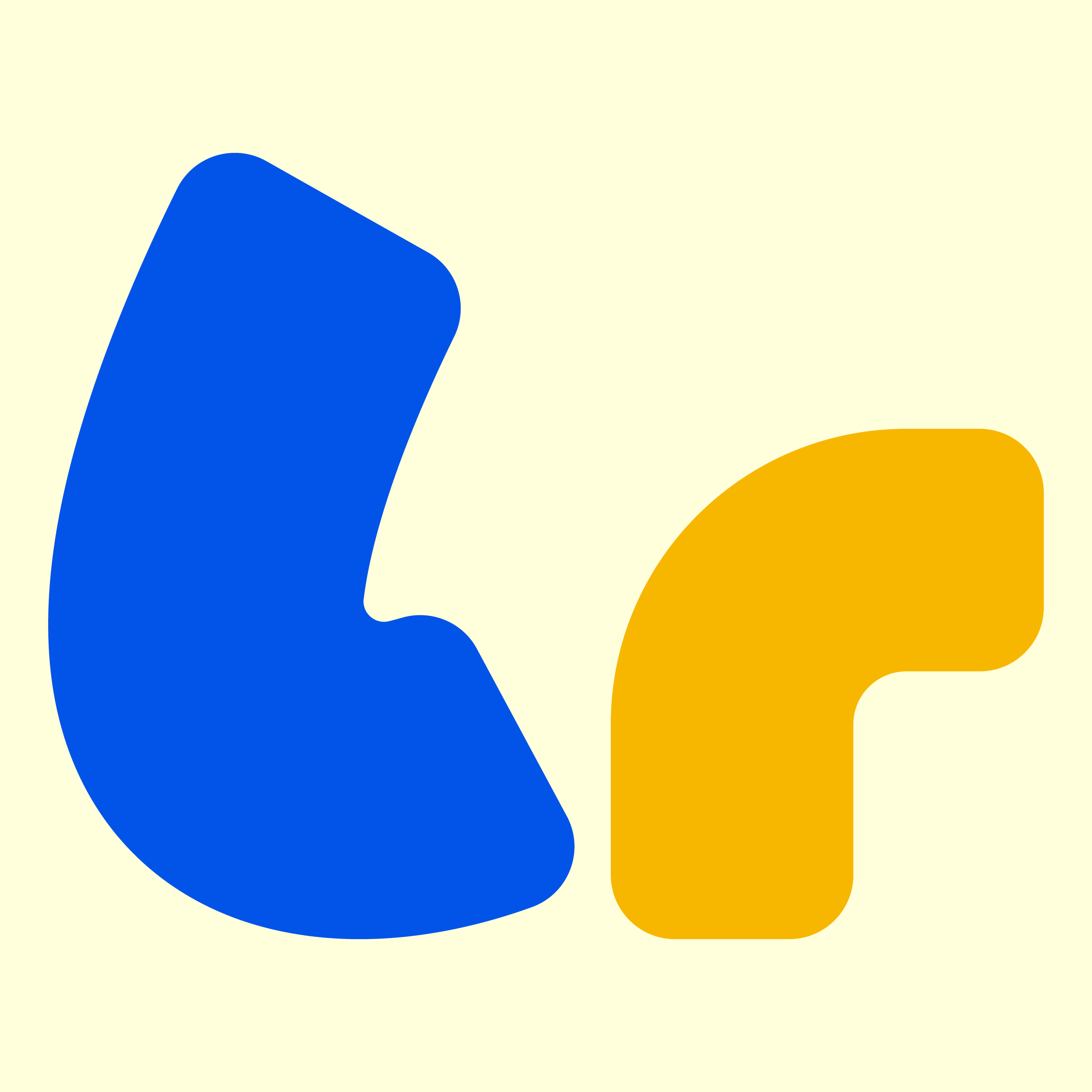 Living room logo abbreviation (lr). Abstract colorful text shapes on a light background with shapes in blue, yellow, and orange.
