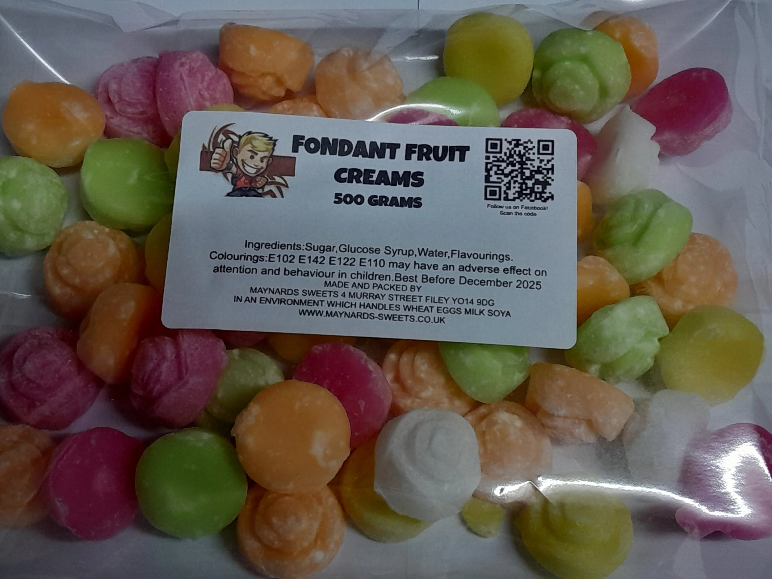 Maynards Fondant Fruit  Creams 500g