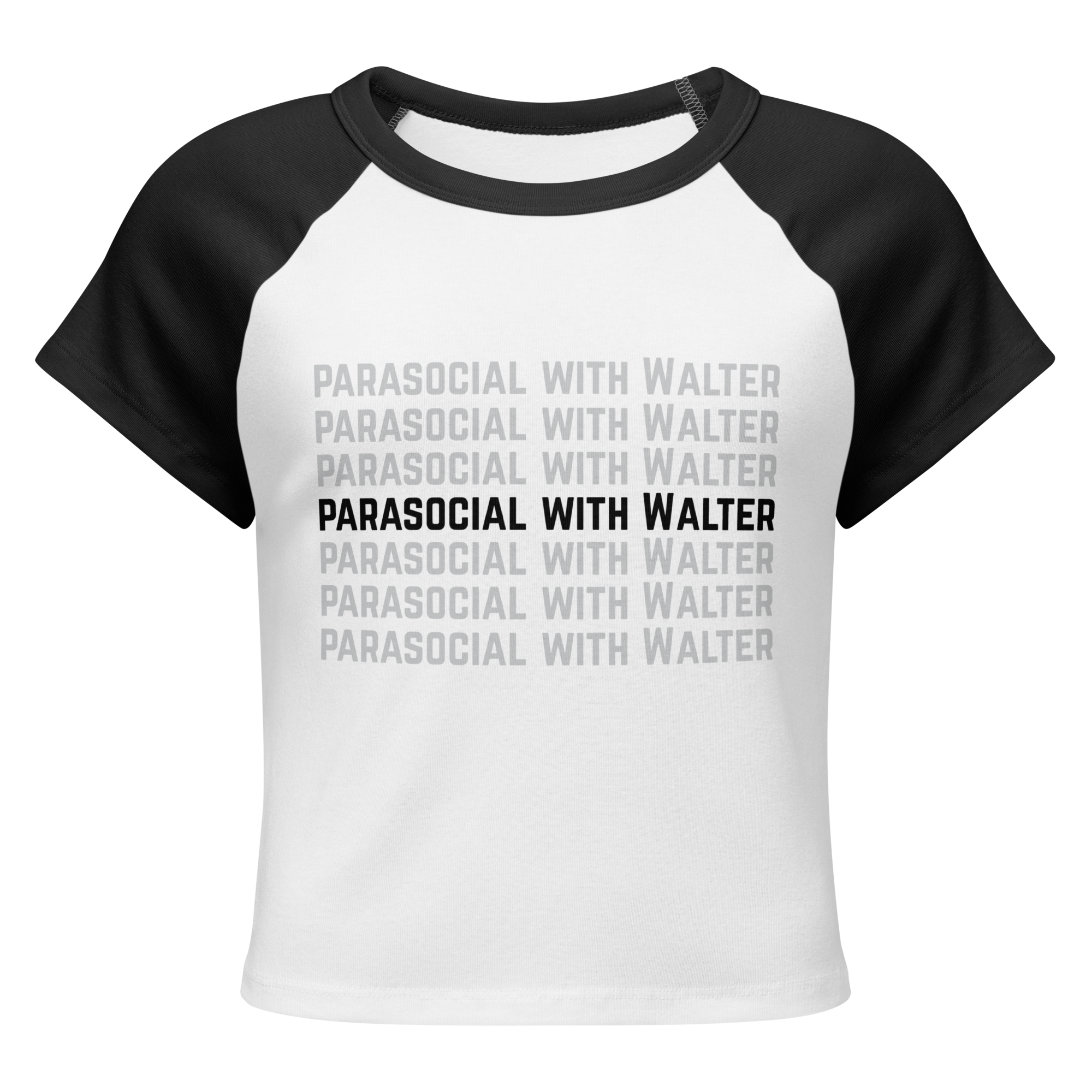 Parasocial with Walter micro rib raglan baby tee