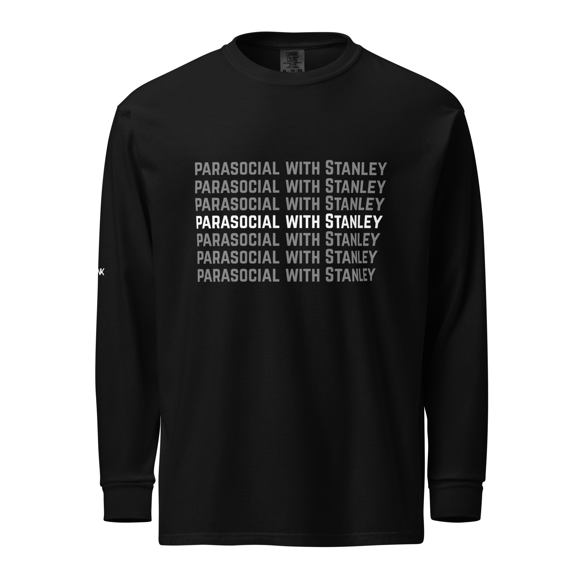 Parasocial with Stanley, Black heavyweight long-sleeve shirt