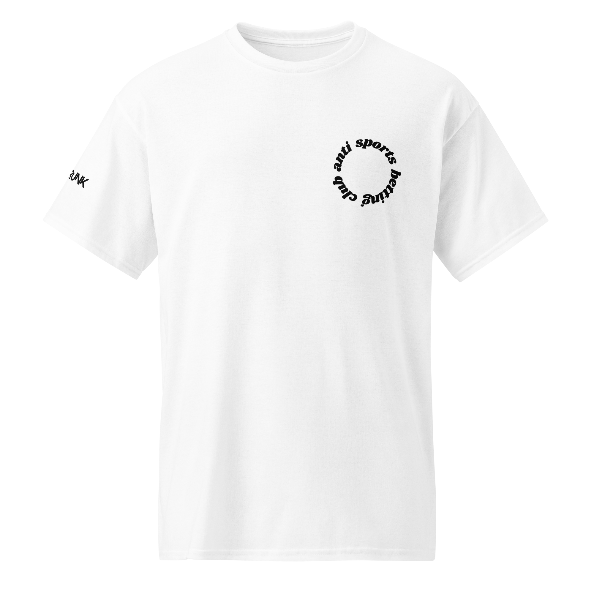 anti sports betting club t-shirt, black font