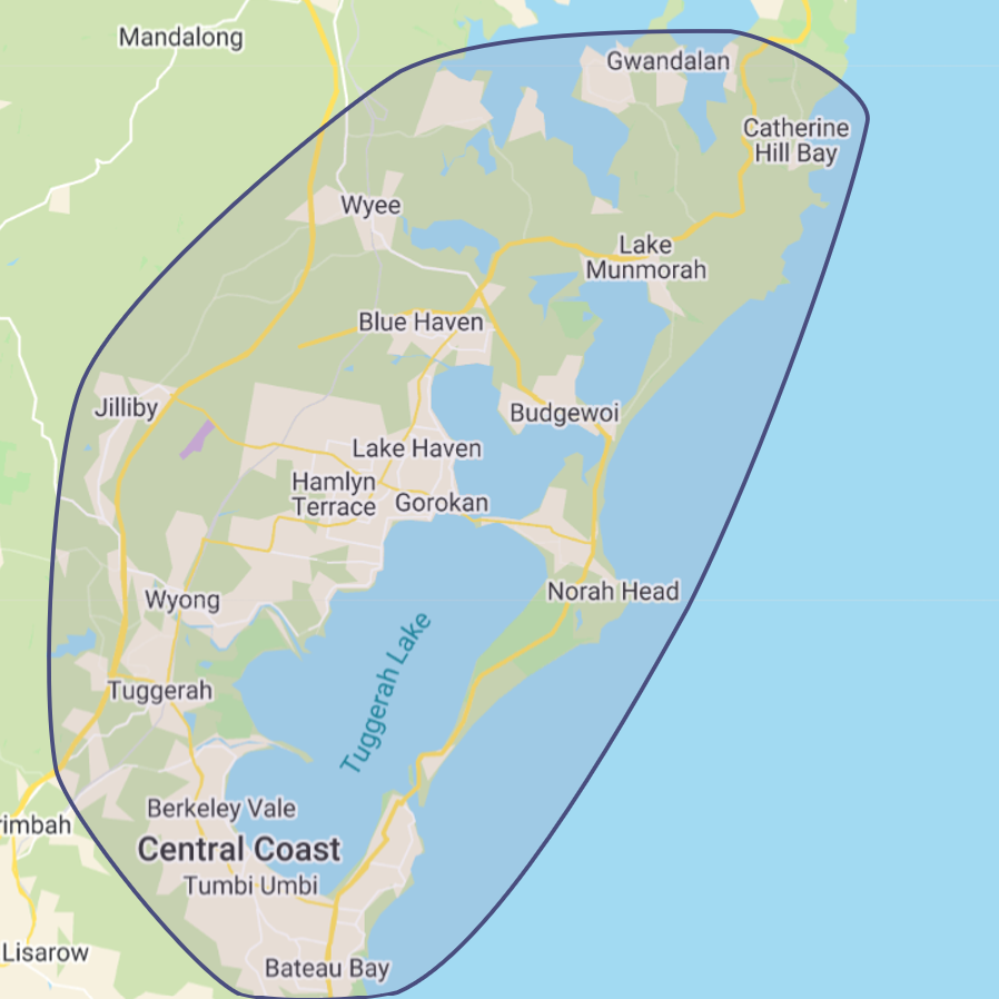 Central Coast NSW Map