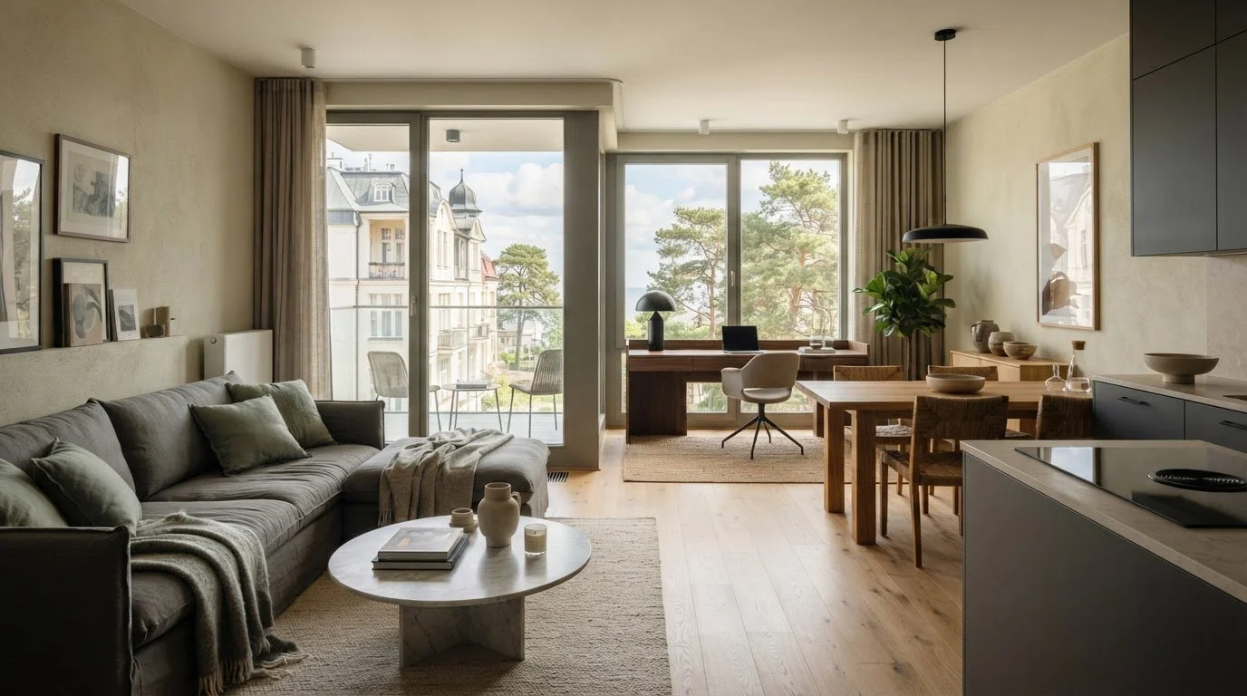 Projektowanie apartamentów Sopot: projekt dopasowany do celu lokalu