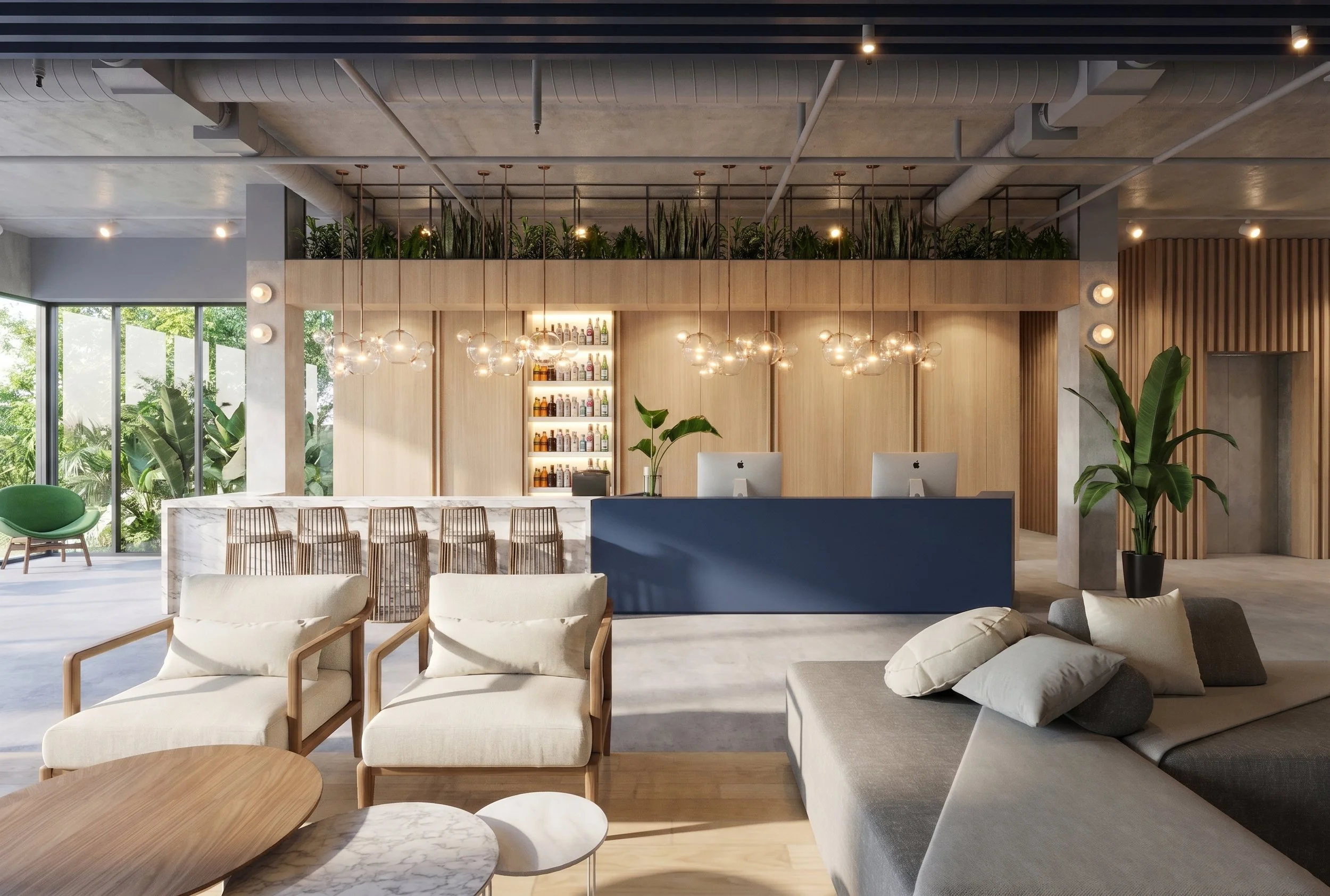 Koncepcja Lobby Aparthotel DS Development 2020
