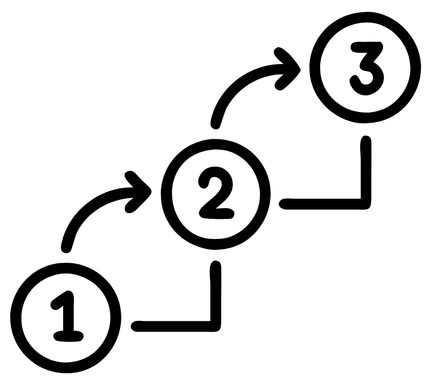 A black and white illustration of a classical guitar with musical notes around it.