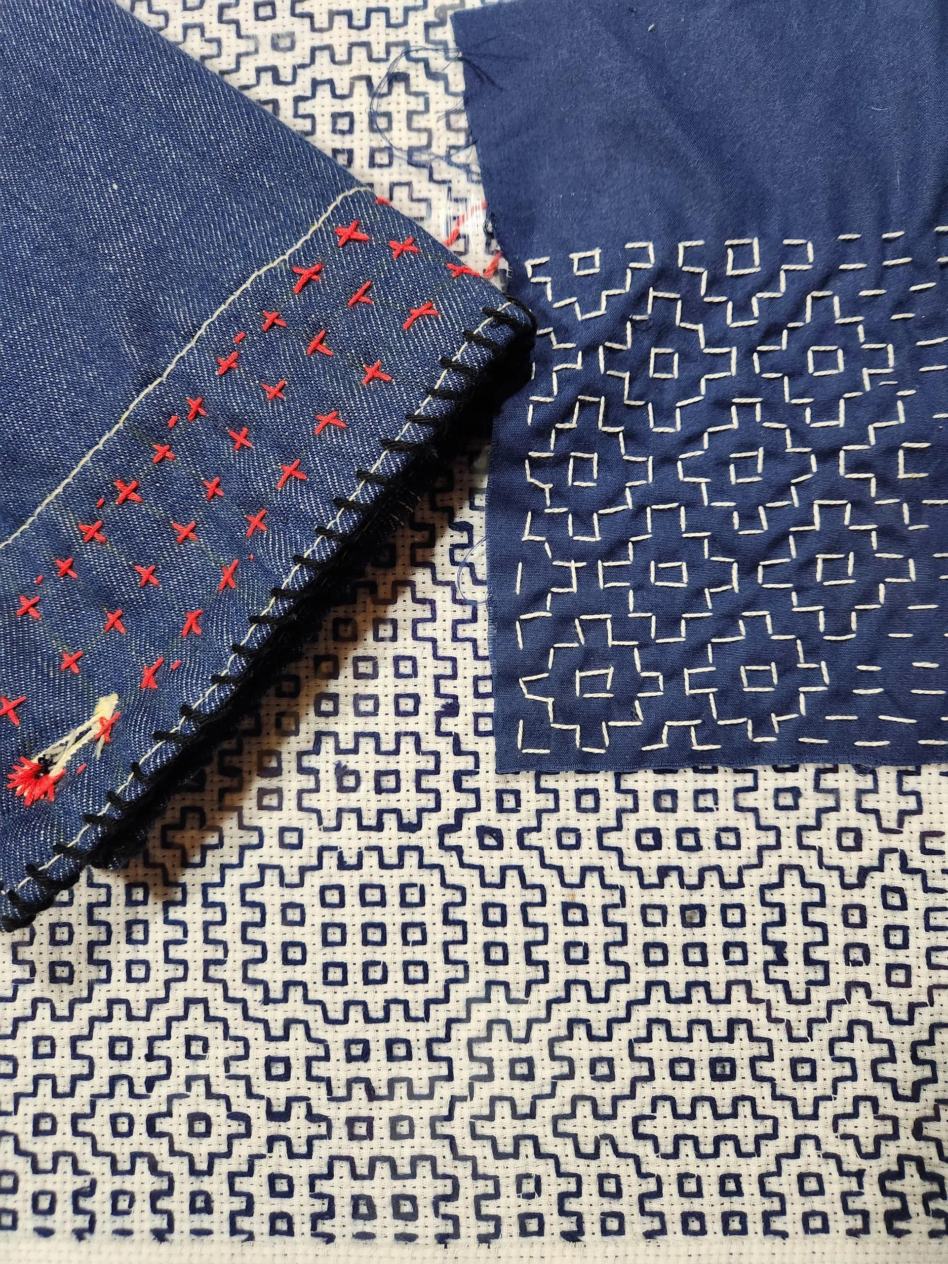 Hitomezashi at Magpie Creative Reuse Collective