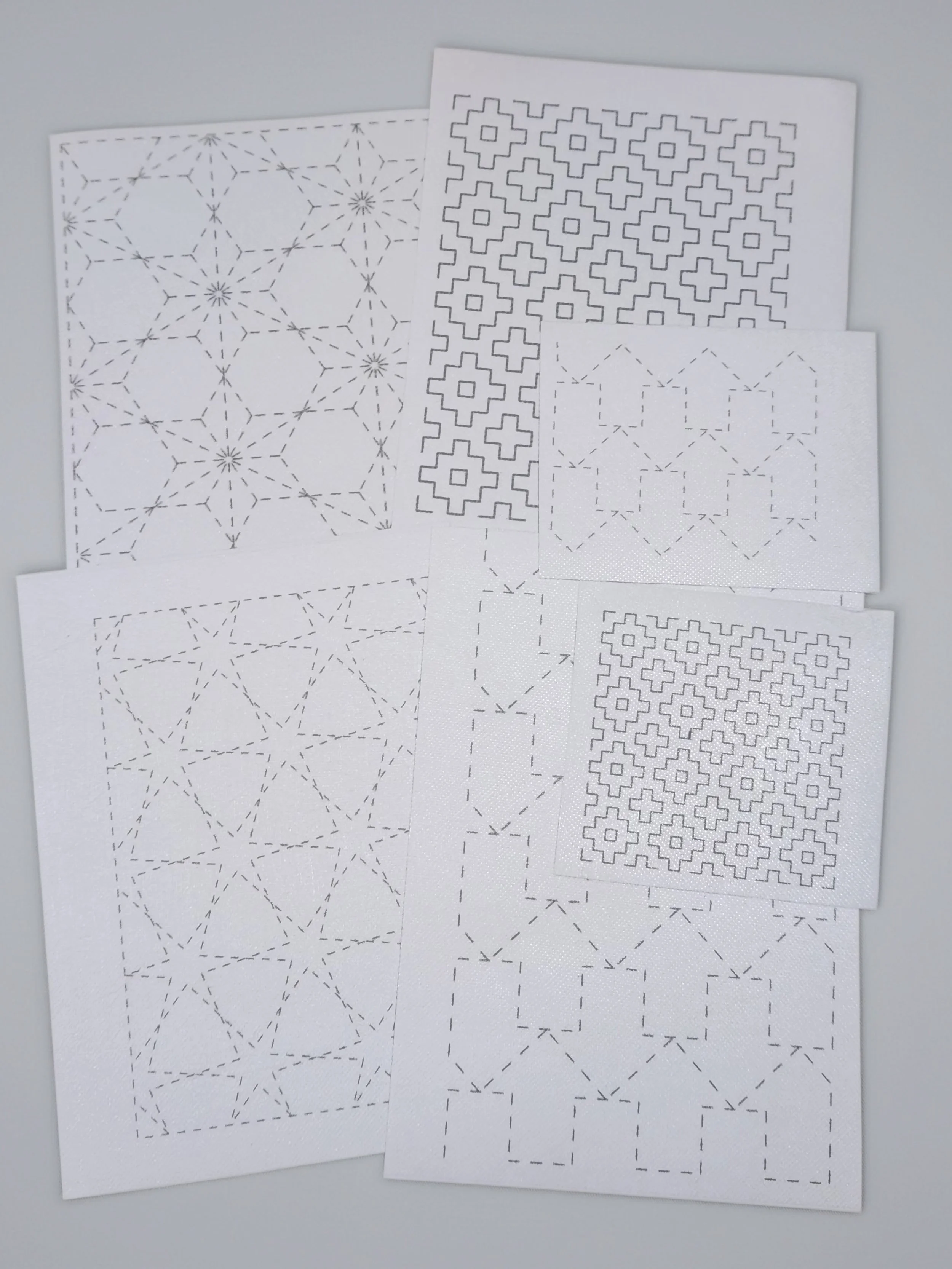 Stick and Stitch Sashiko Wash-Away Patches