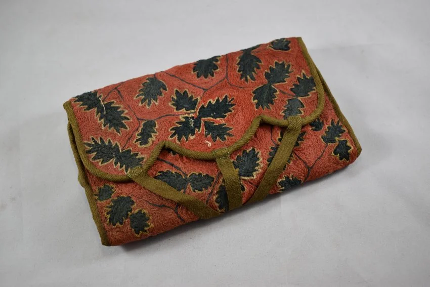 Embroidered Pocketbook, 1776, NHS Collections.