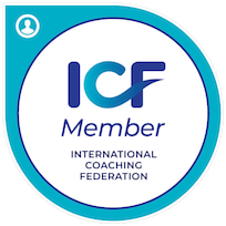 ICF Member logo with text 'International Coaching Federation'