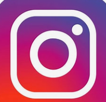 Instagram logo with a gradient background from purple to orange