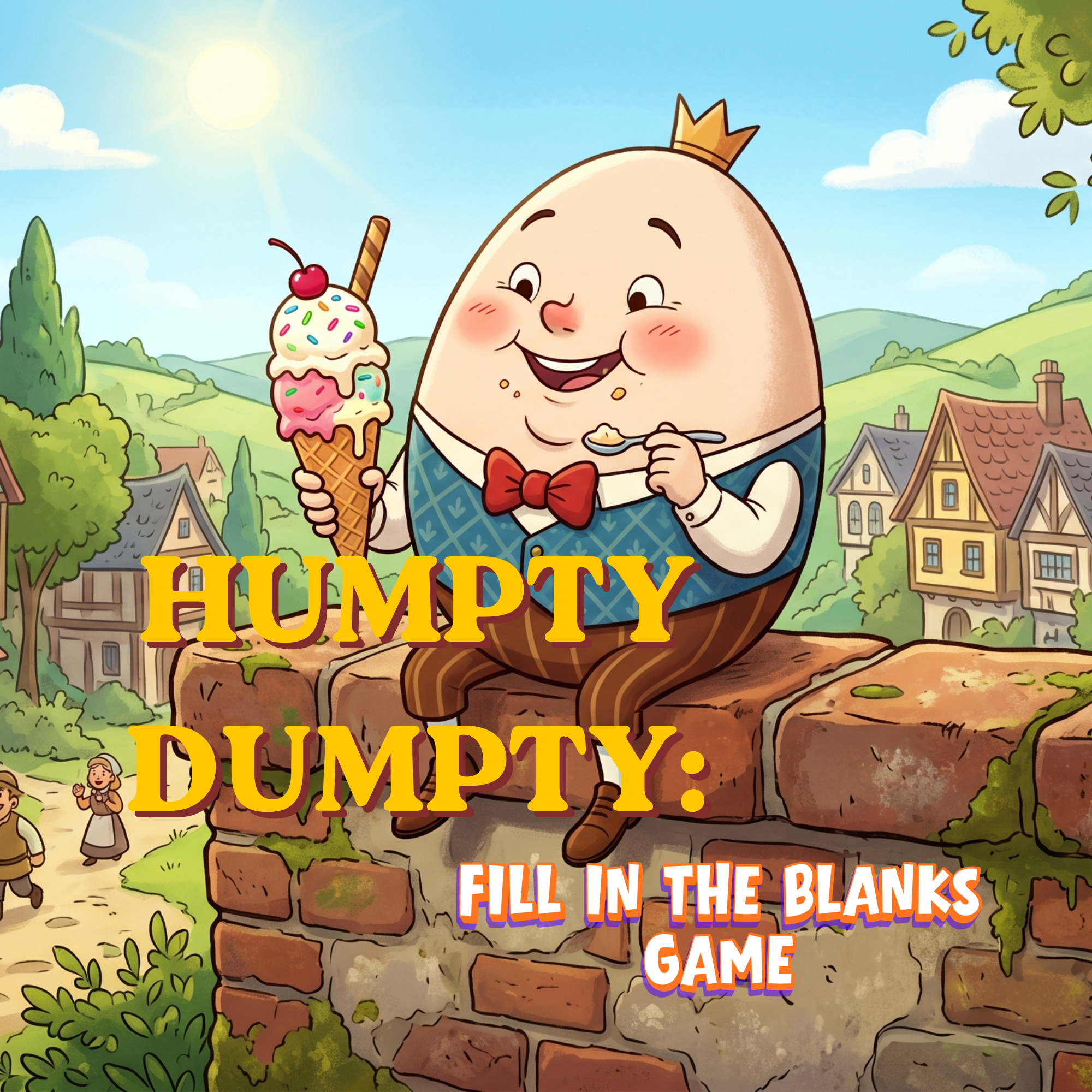 Crack into the Humpty Dumpty story and test your reading skills. Fill in the missing words to complete the rhyme, follow the plot, and help put the story back together. Can you finish before Humpty falls? Start playing now!