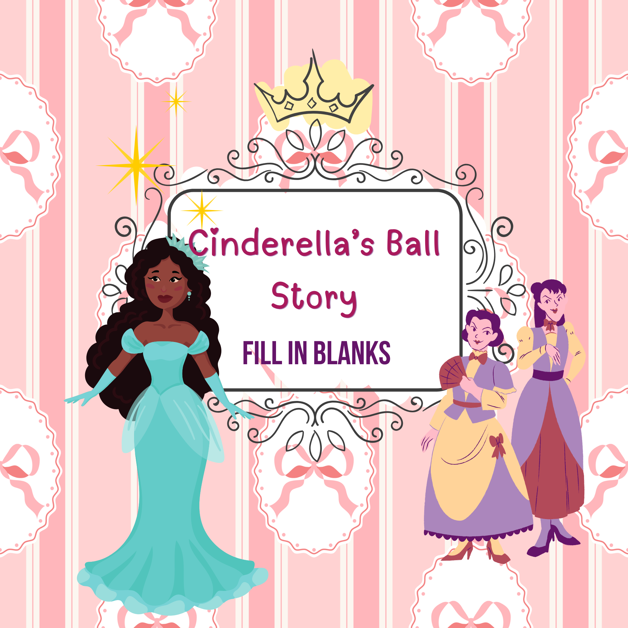 Step into the magic of Cinderella’s royal night. Test your reading skills by filling in the missing words to complete the story. Pay close attention to characters, setting, and key plot details as you piece the tale together. Can you make it to the b