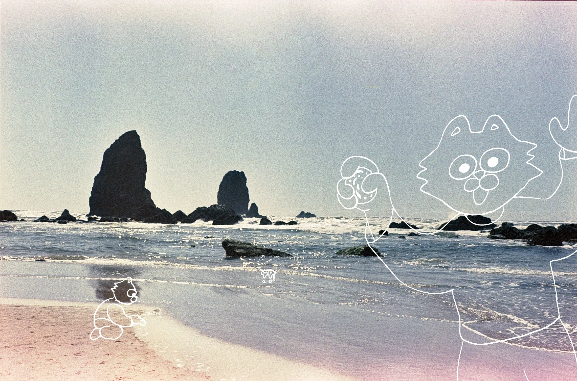 beach photo illustration