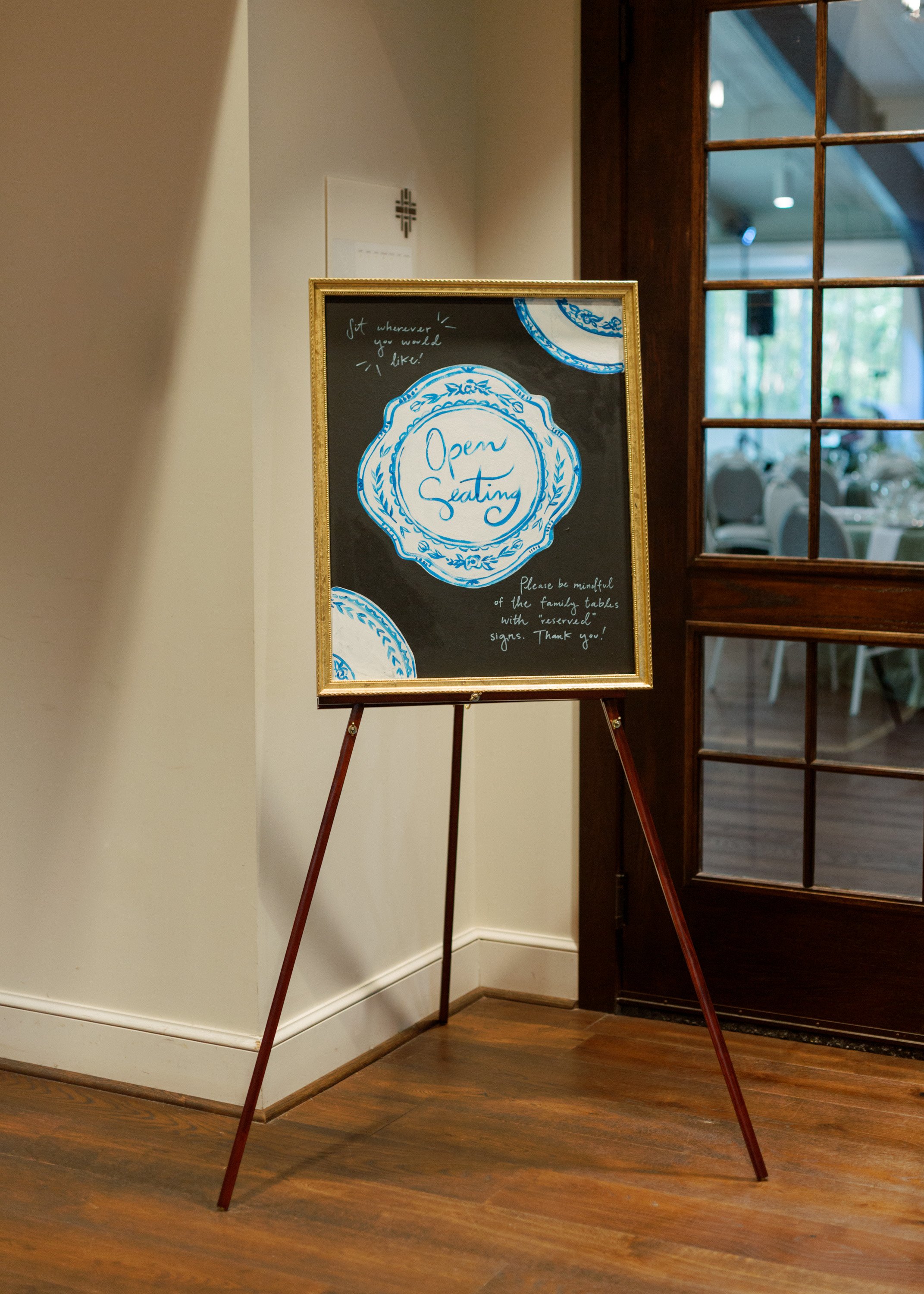 Brandt Wedding: seating sign