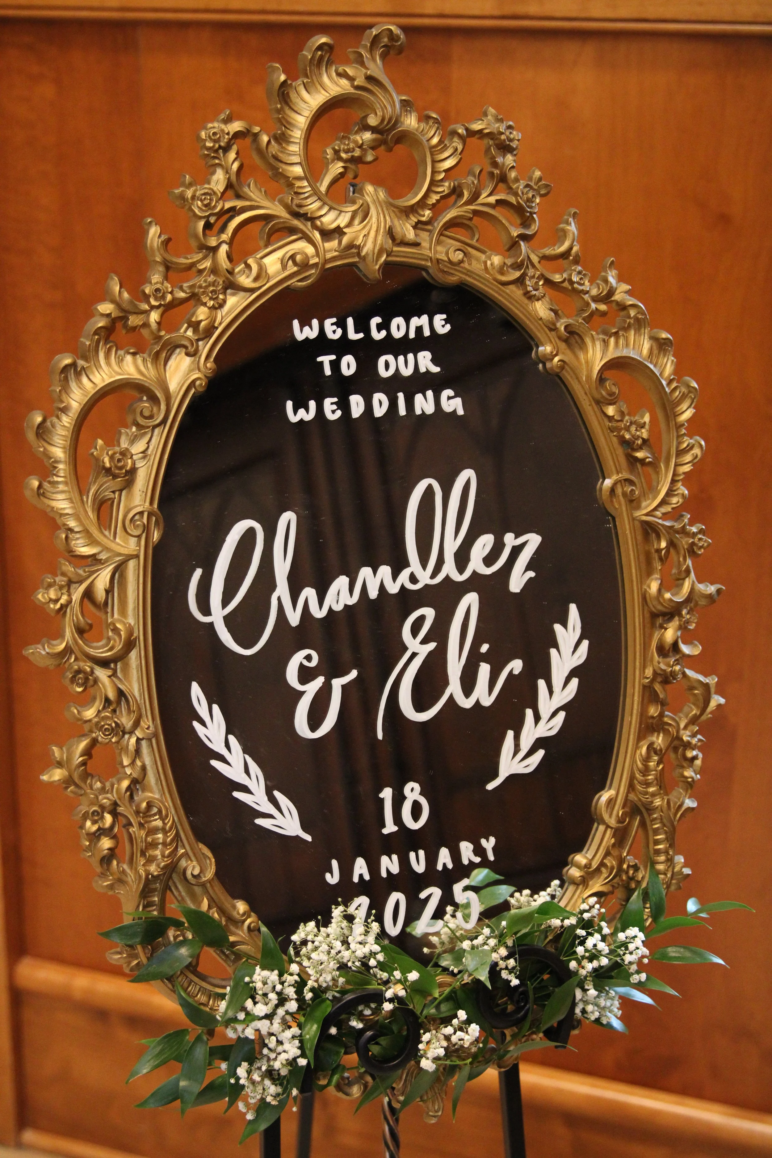 Duncan Wedding: ceremony welcome sign