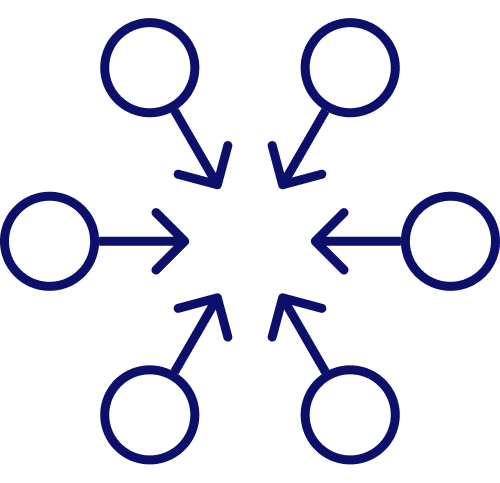 Icon representing convening