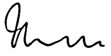 Signature or handwritten text on a black background